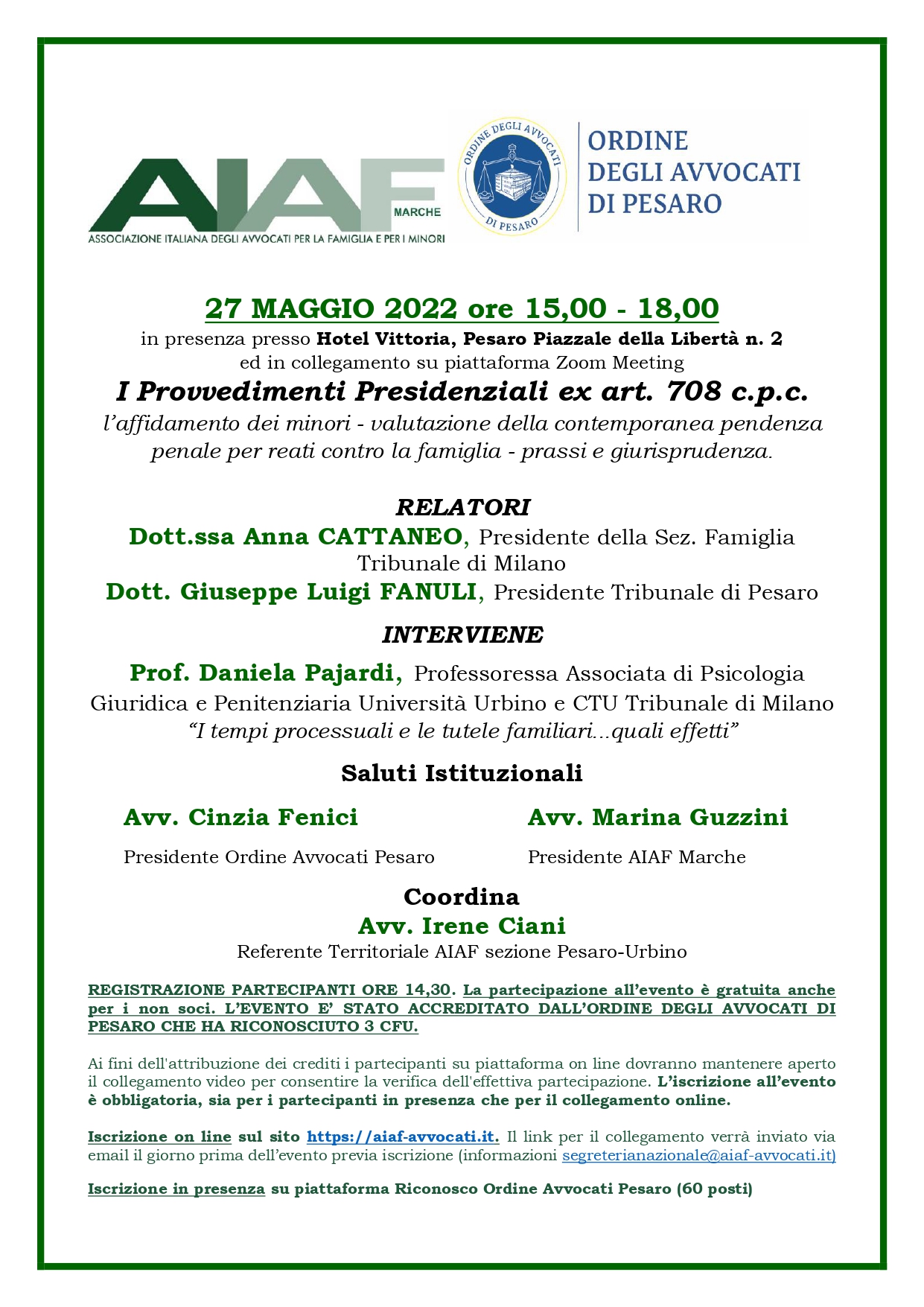 I Provvedimenti Presidenziali ex art. 708 c.p.c. l’affidamento dei minori - valutazione della contemporanea pendenza penale per reati contro la famiglia - prassi e giurisprudenza.